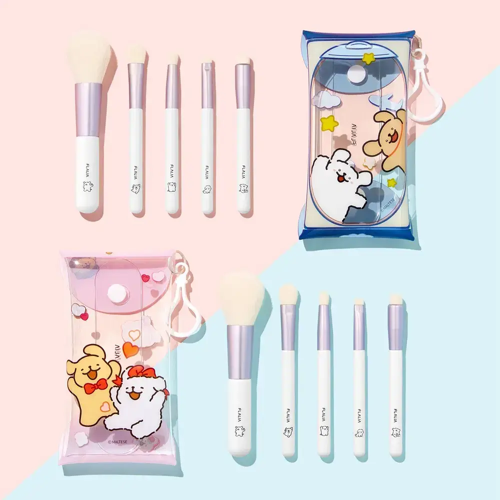 [단독/기획] 플라리아 X 몰티즈 콜라보 브러쉬 세트 5종